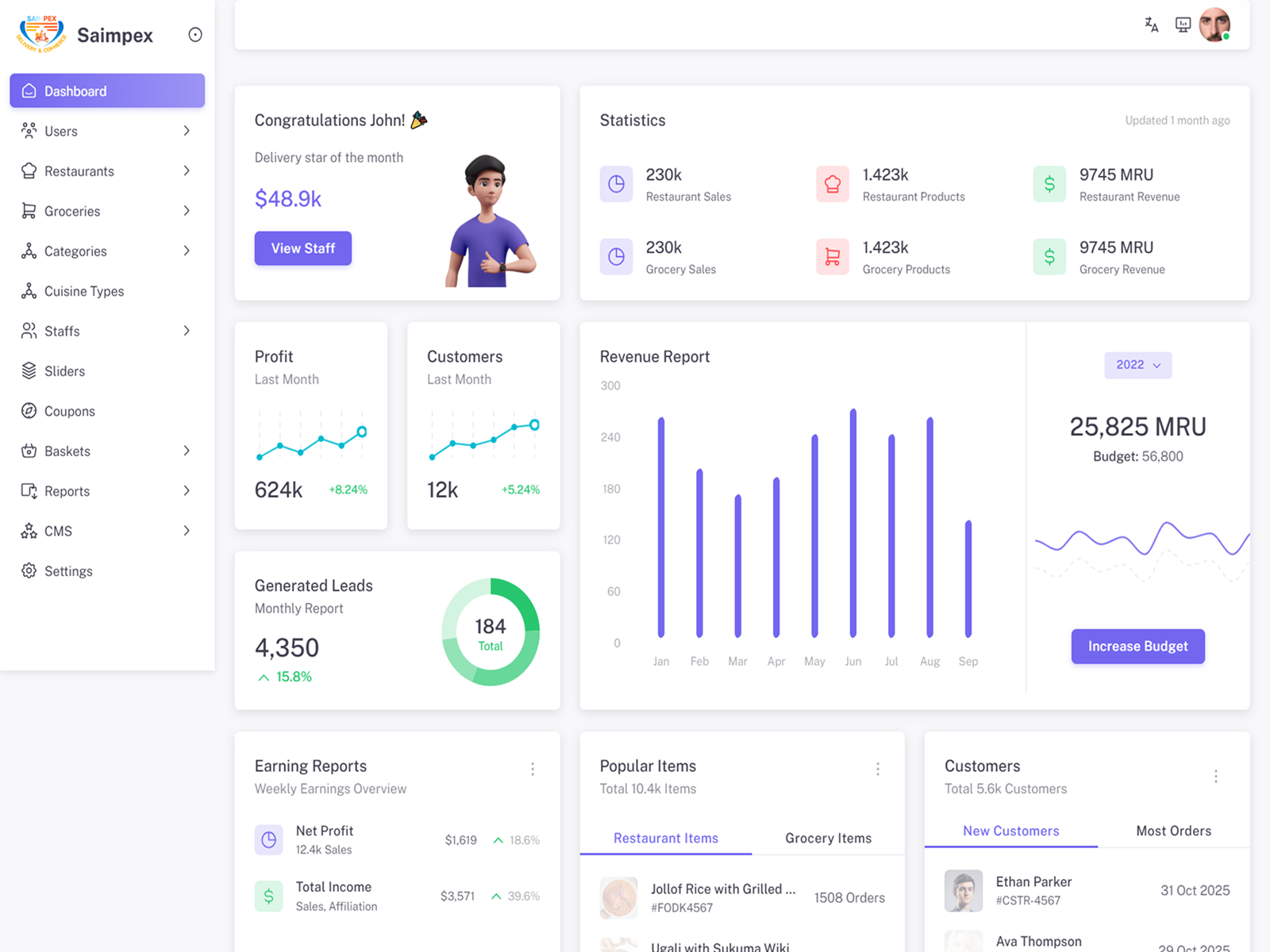 Food & Grocery Delivery App Features